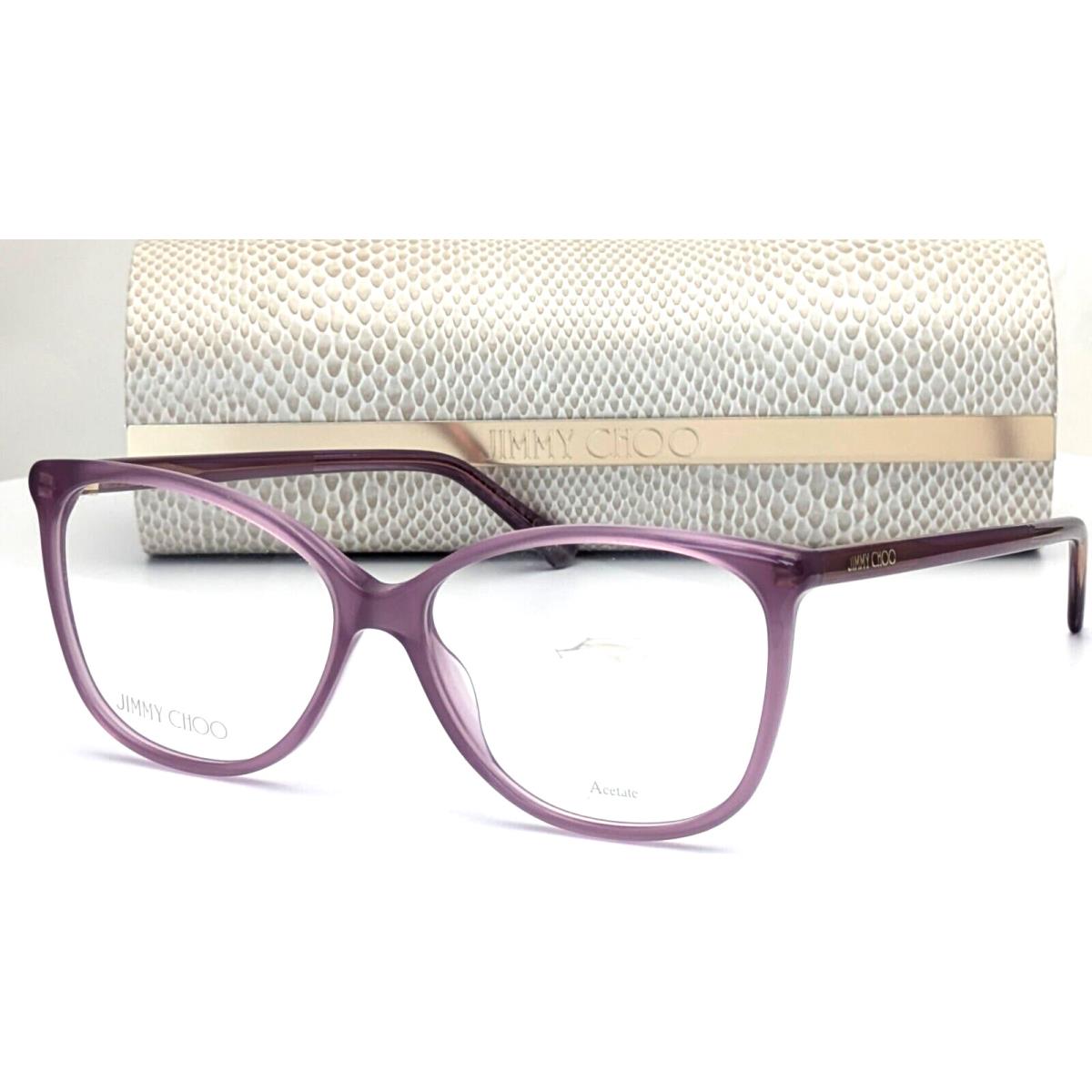 Jimmy Choo JC343 B3V Violet Cat Eye Womens Eyeglasses 53mm