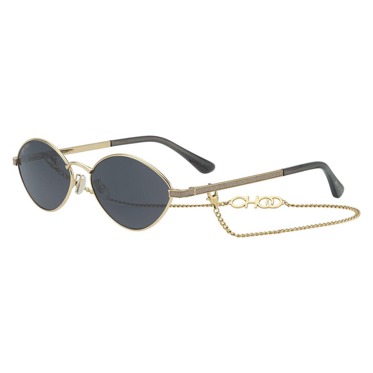 Jimmy Choo Sunglasses JC Sonny-s 2F7 58mm Gold Grey / Grey Lens