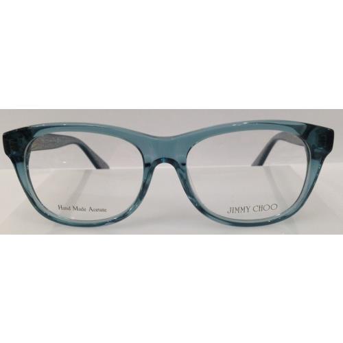 Jimmy Choo JC90 Green Fgq Plastic Eyeglasses Frame 51-16-135 Acetate Star Temple