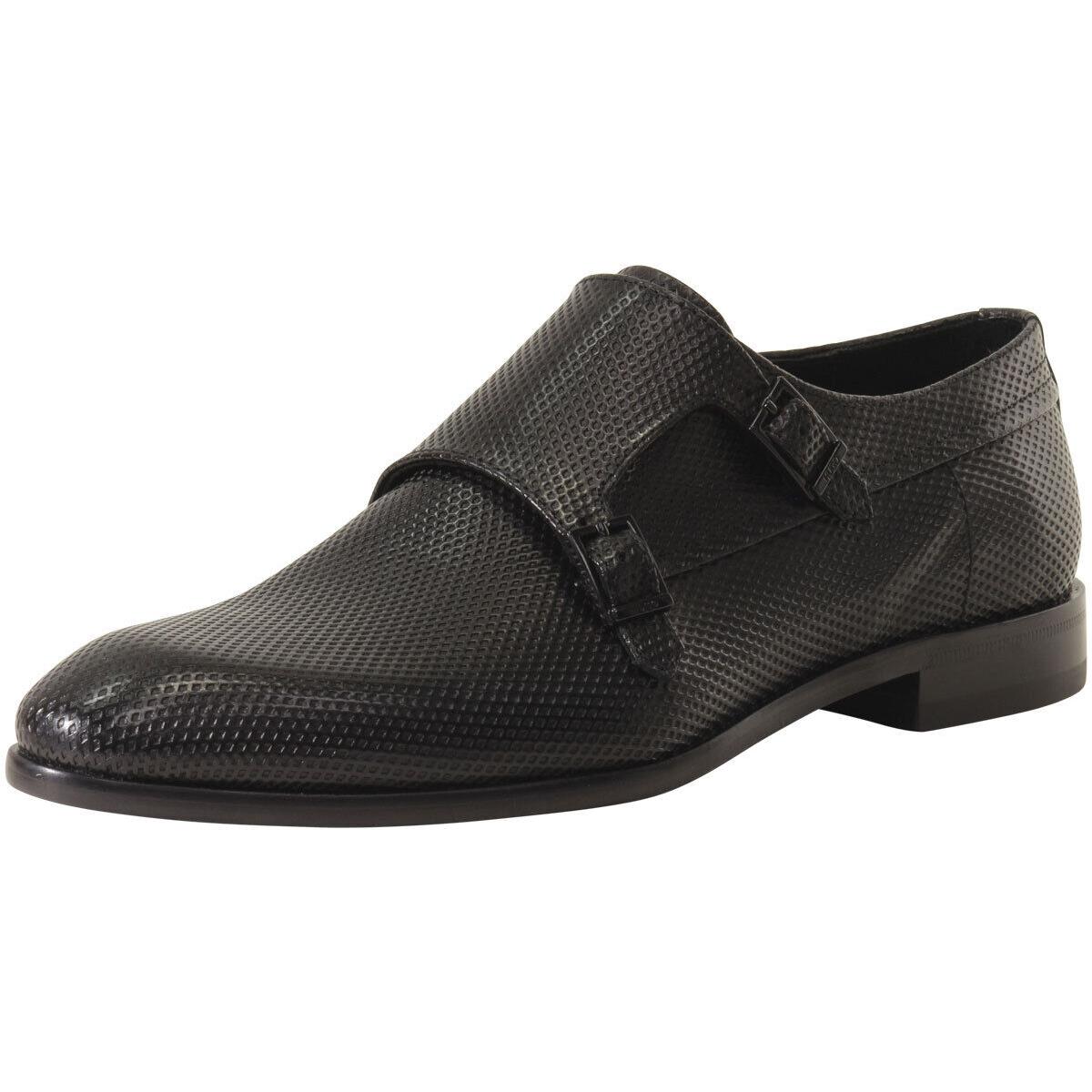 Hugo Boss Men`s Dressapp Embossed Leather Loafers Shoes