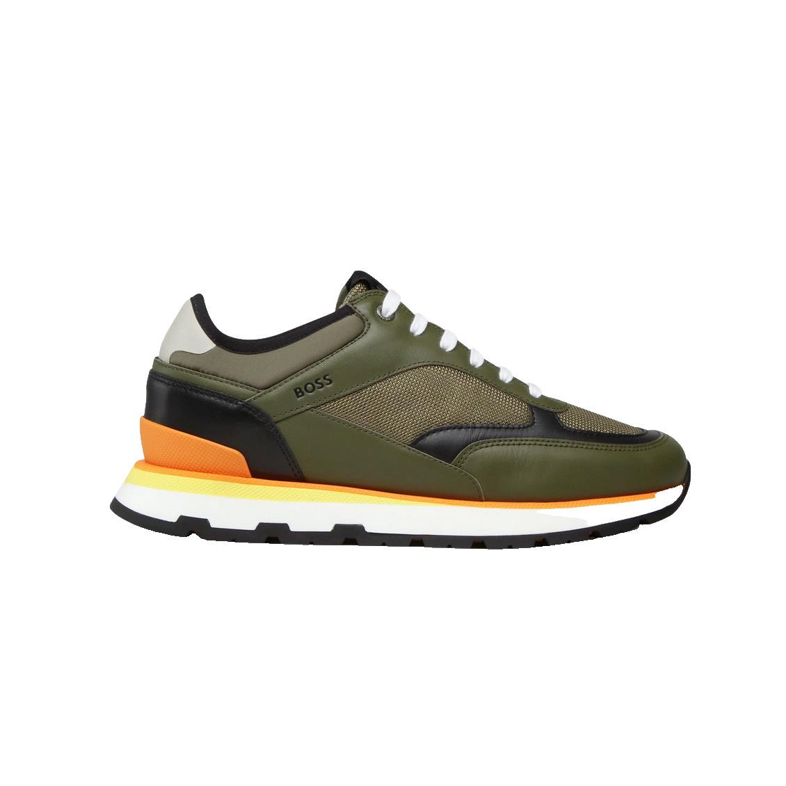 Hugo Boss Dark Green Mens Shoe Arigon Runn Mxps 50470693301