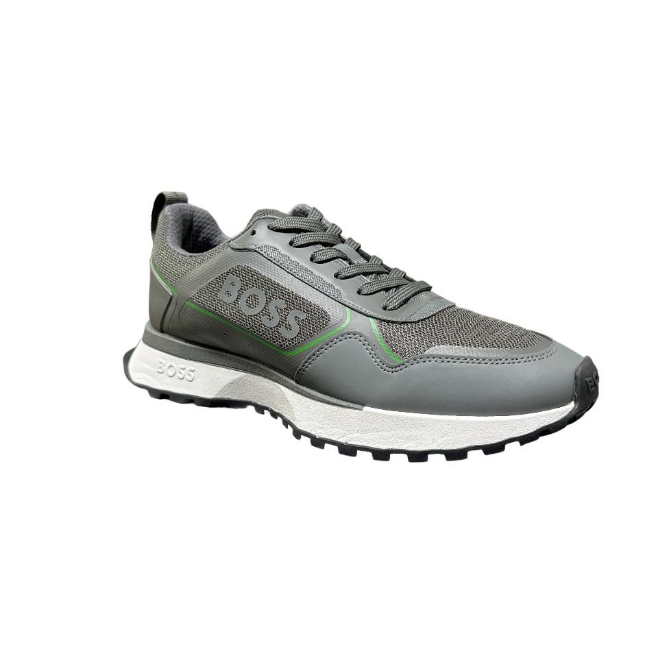 Hugo Boss Mens Grey Tennis Shoe Jonah Runn 50521976023