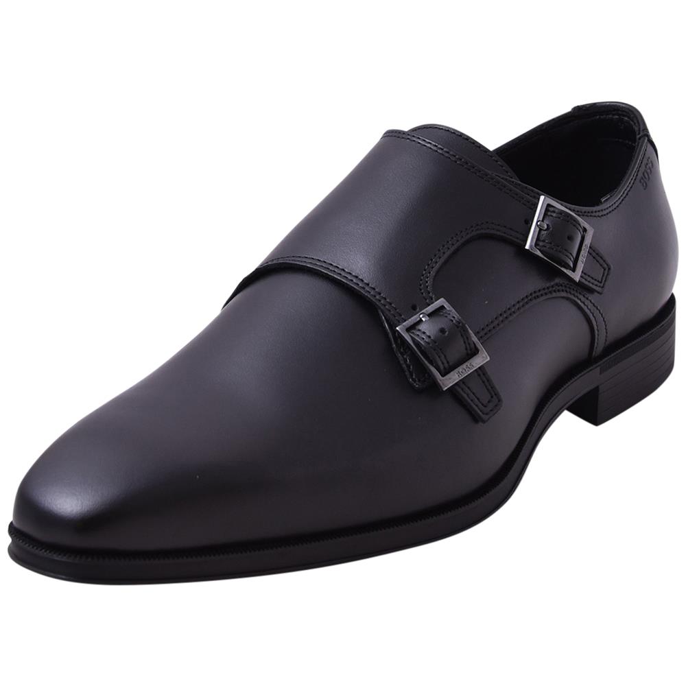 Hugo Boss Theon_monk_bu Men`s Loafer Double Monk Shoes Black