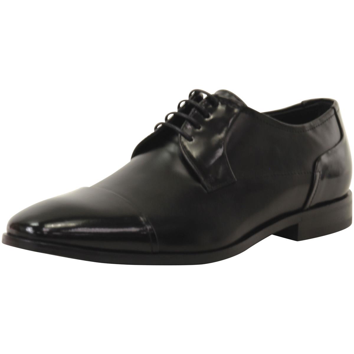 Hugo Boss Men`s Square Cap Toe Oxfords Shoes