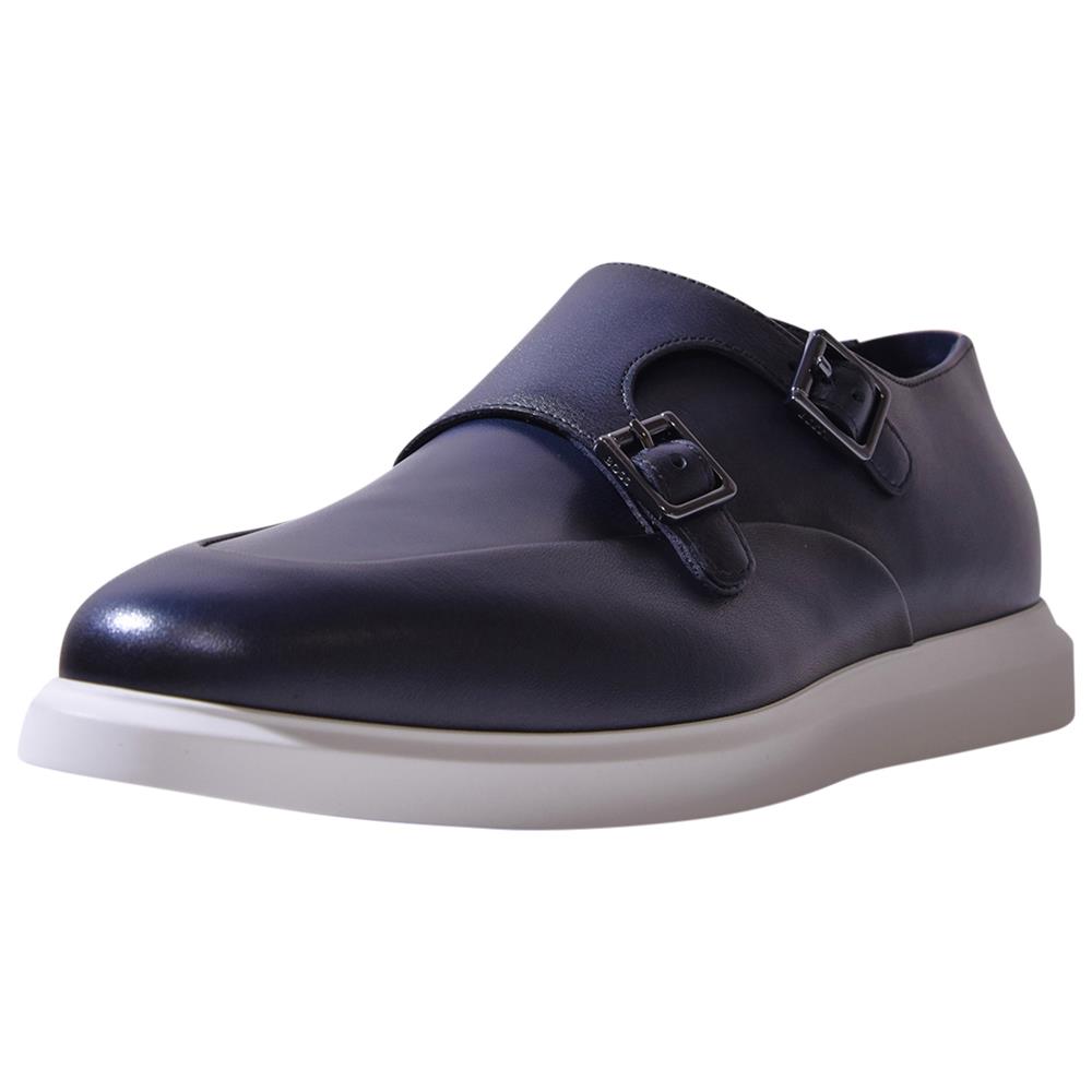 Hugo Boss Randy_monk_buvp Men`s Loafer Leather Monk Shoes