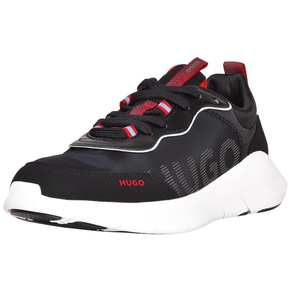 Hugo Boss Wayne_runn_mxmt Men`s Sneakers Lace-up Black Shoes