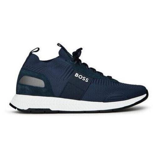 Hugo Boss Titanium Runn Knsta Men s Shoes Navy Blue 50470596