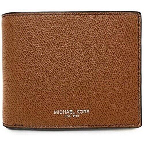 Michael Kors Mens 3 in 1 Passcase ID Billfold Leather Wallet Gift Box Luggage