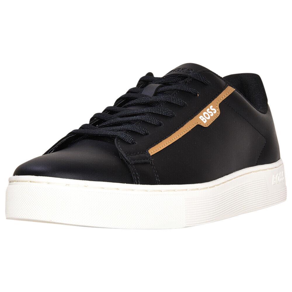 Hugo Boss Rhys_tenn_pusdth Men`s Sneakers Black Lace-up Shoes