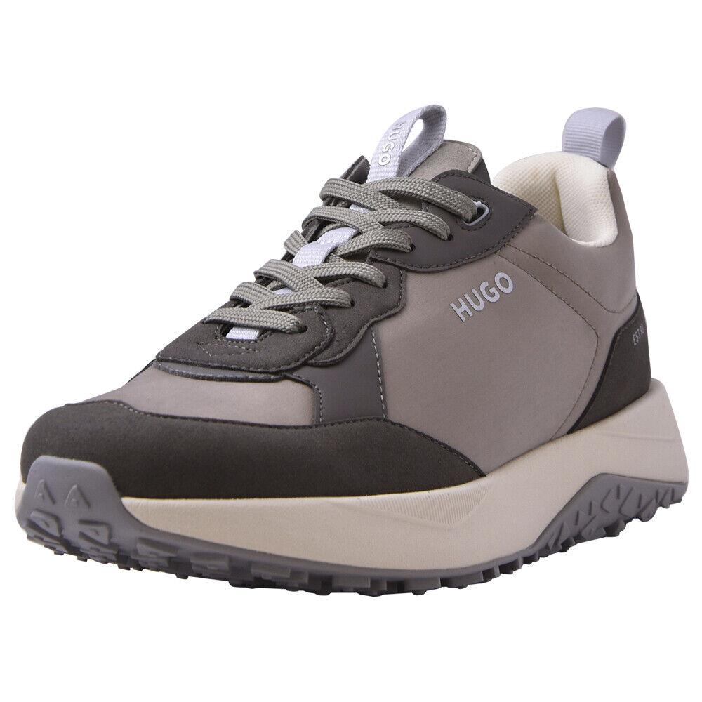 Hugo Boss Kane_runn_mfny_n Men`s Sneakers Lace-up Shoes Open Grey