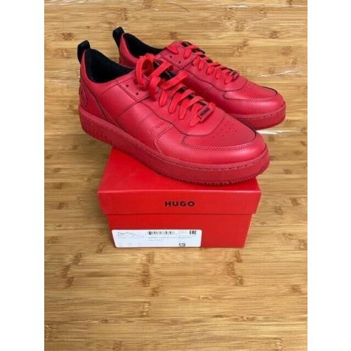 New-men`s Hugo Boss Basketball Sneakers Red 50480405 Size: 12