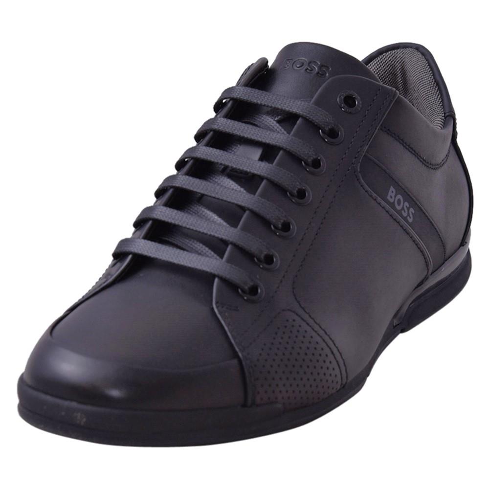 Hugo Boss Saturn_Lowp_Lux4_A_N Men`s Trainers Sneakers Shoes Black