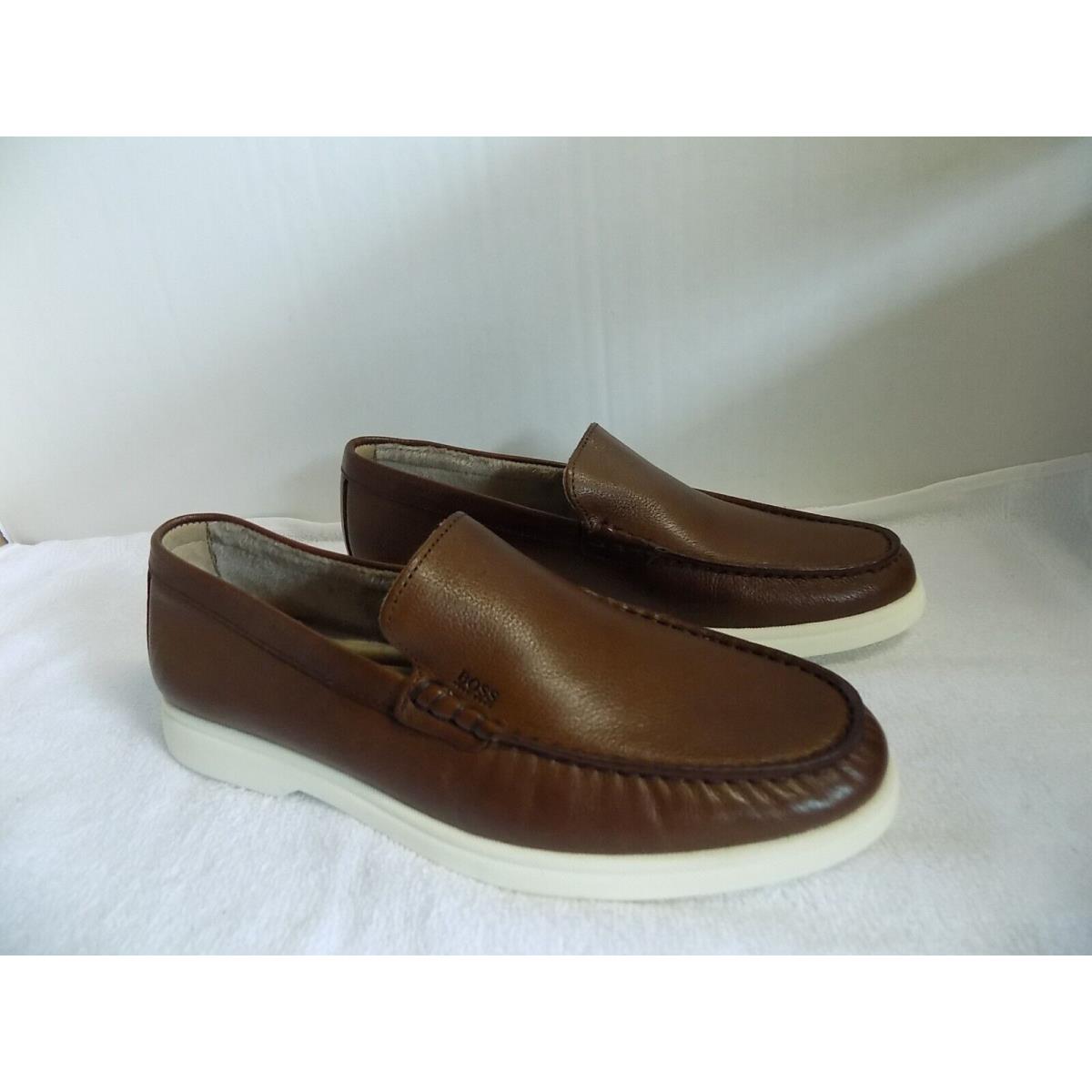 Hugo Boss Sienne Moc GR Men Moccasin Brown Color Z012820465 Pick Your Size Nip