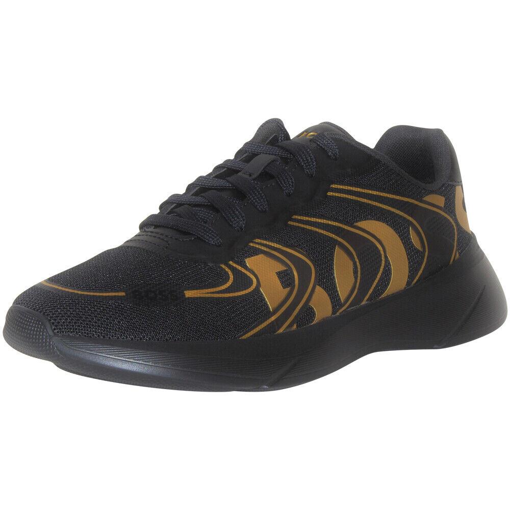 Hugo Boss Men`s Dean Sneakers Black/gold Low Top Running Shoes