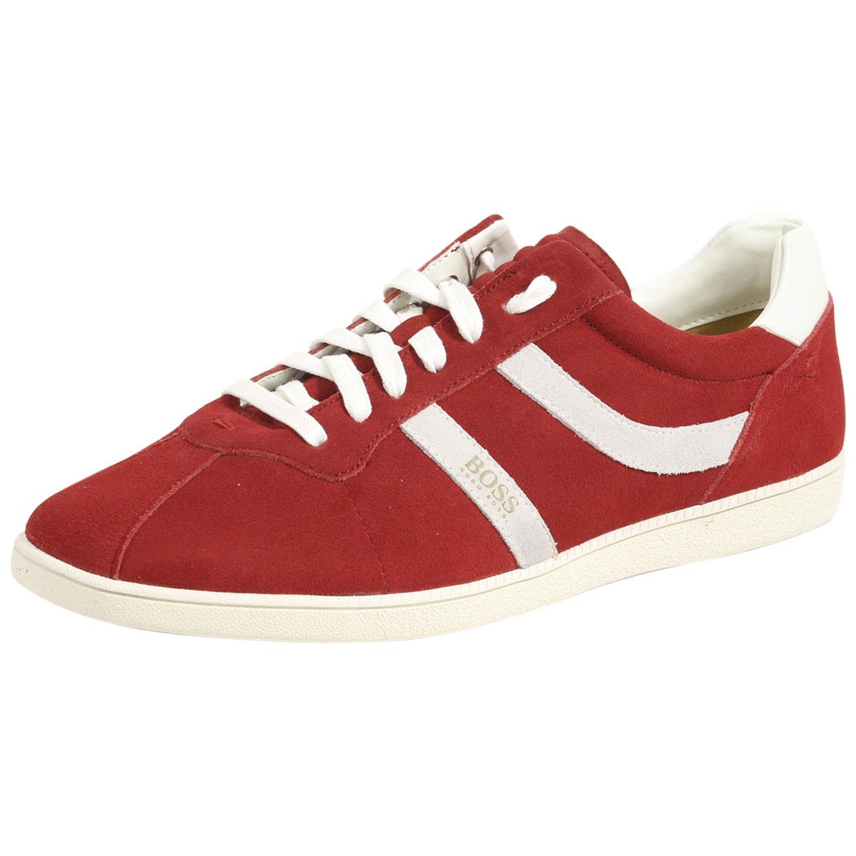 Hugo Boss Men`s Rumba Trainers Sneakers Shoes Red