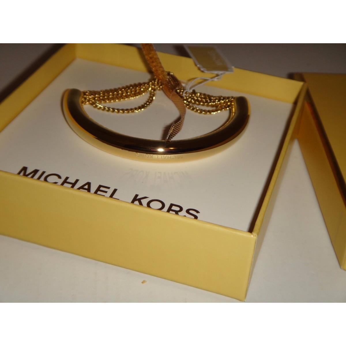 Michael Kors Womens Modern Fringe Gold Tone Chain Bracelet MKJ5787710 + Gift Box