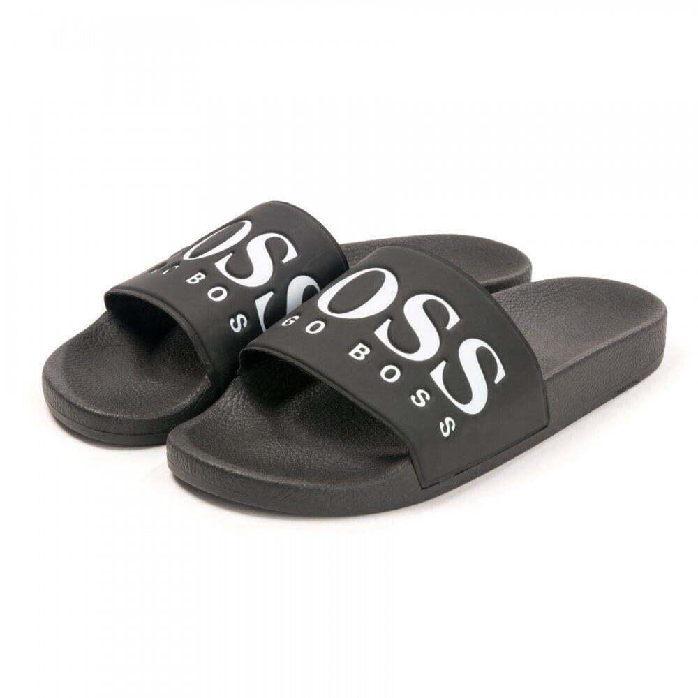 Hugo Boss Men`s Solar Slide Sandal Dark Blue-002 Size 7