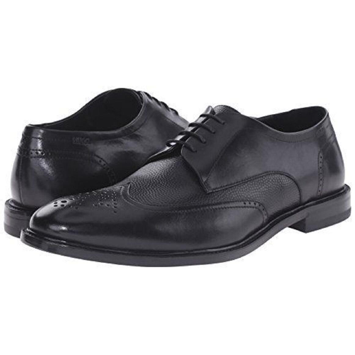 Hugo Boss C-urder Wingtip Dress Leather Shoes Men`s 7.5