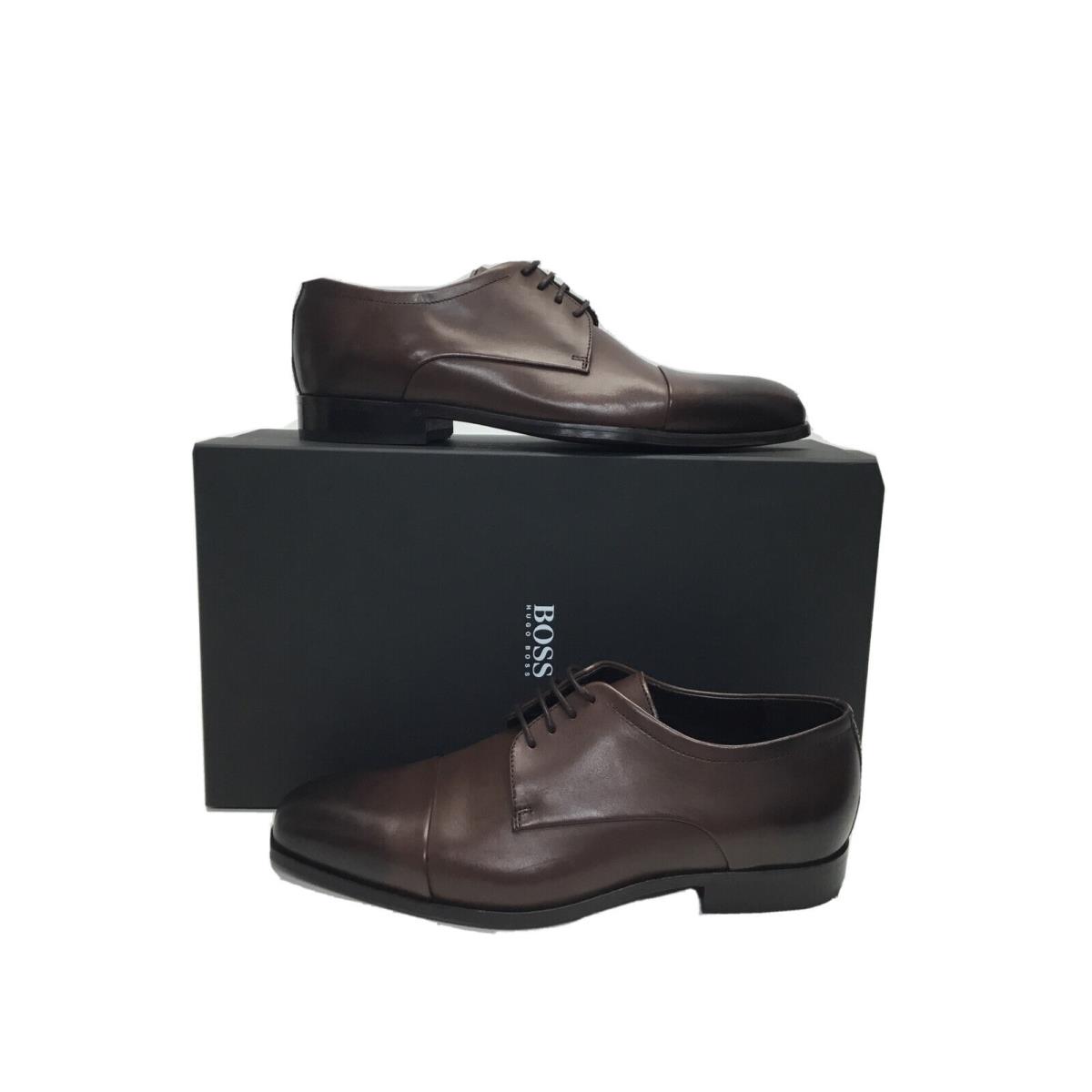 Hugo Boss Men`s Colosons Dress Shoes Dark Brown US 7