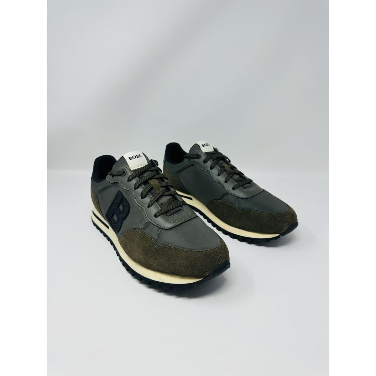 Boss Men`s Parkour-l Runn Nyb 1 Lace Up Dark Green Sneakers 10 / 43