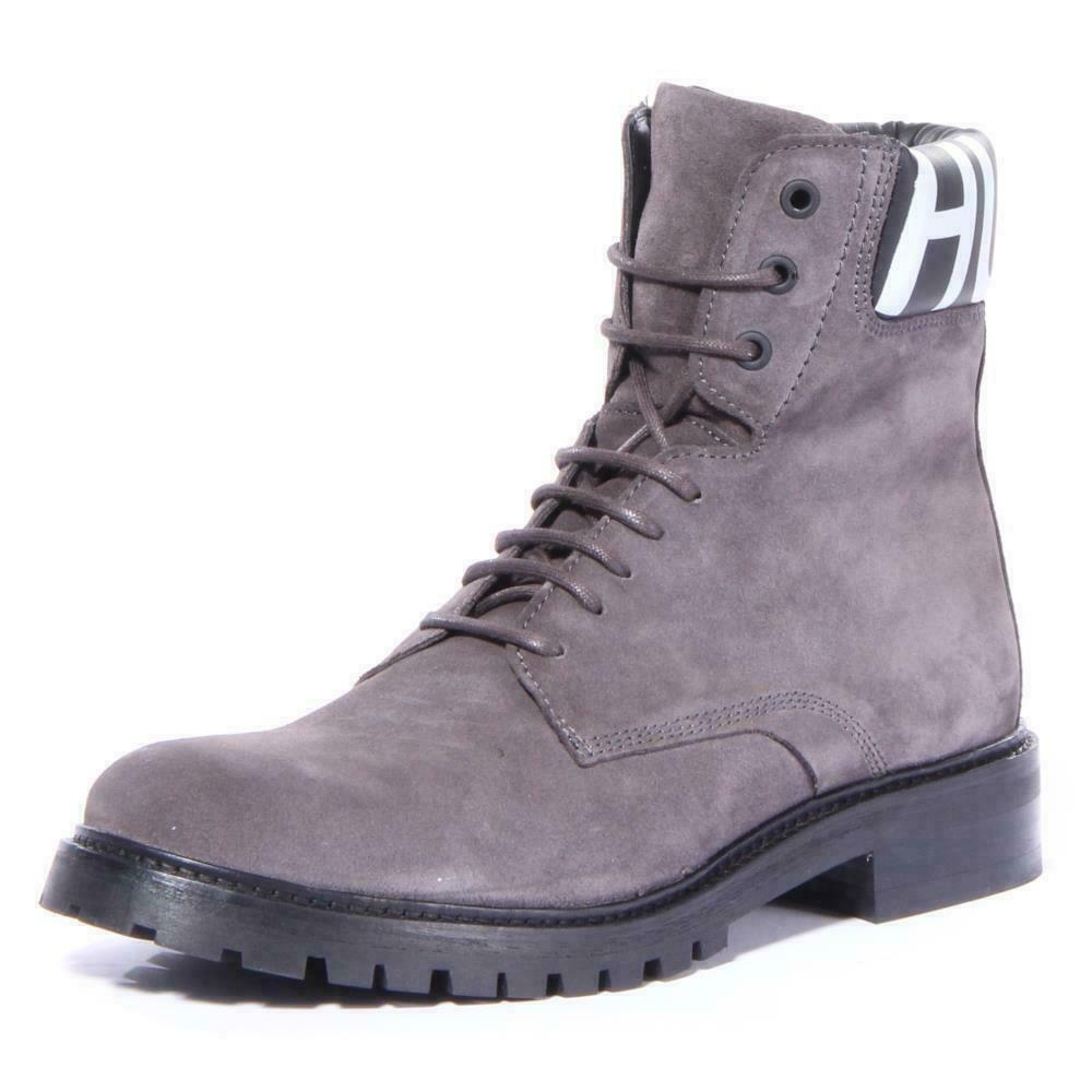 Hugo Boss Men Explore_halb_wxsd Boots Shoes Dark Grey Size 8