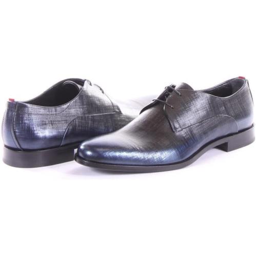 Hugo Boss Men Sigma Dress Shoes Blue Size 8