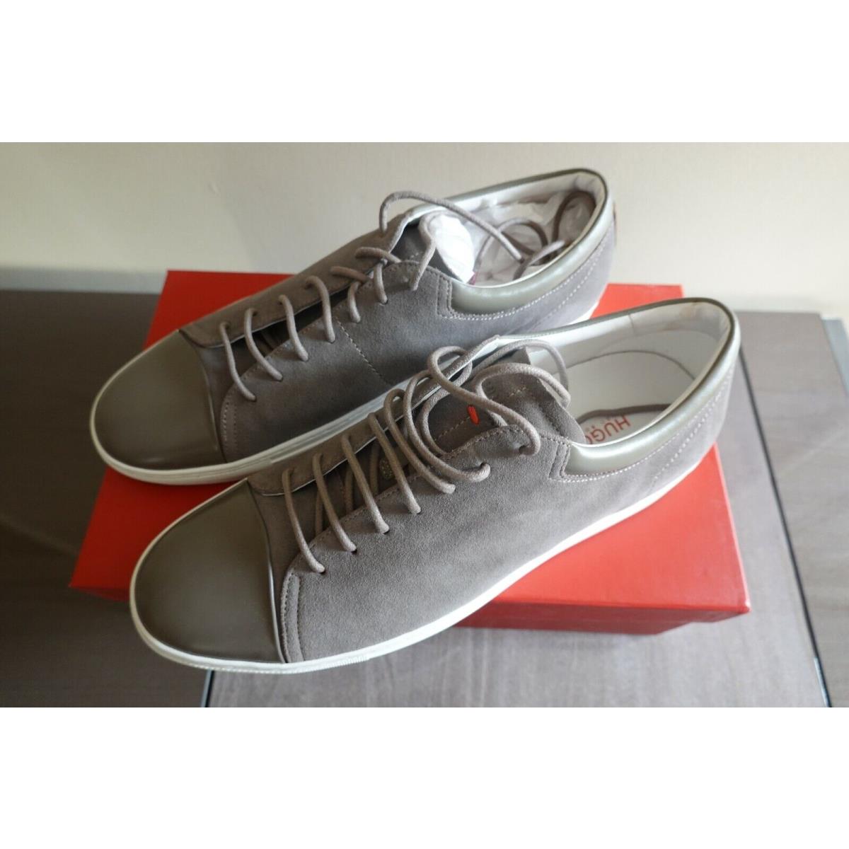 Hugo Boss Cassualfut Tennis Suede Sneakers Medium Grey Size 11 EU44 Retail