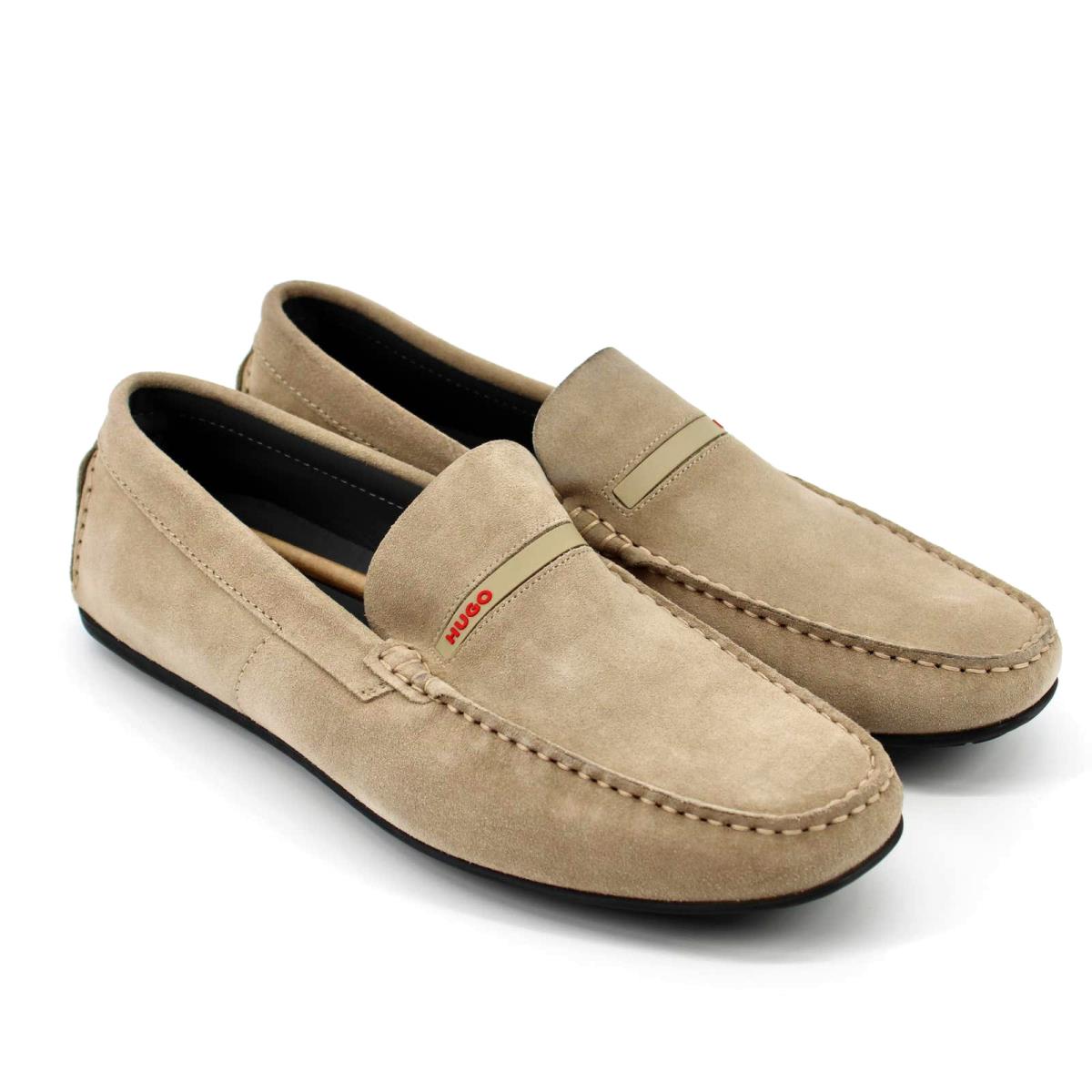 Hugo Boss Modern Dandy Moccasins Mens Size 7 in Light Beige