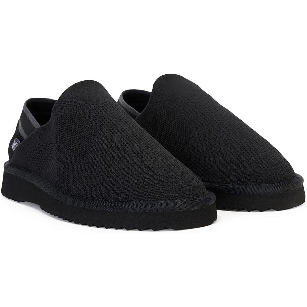 Hugo Boss Homium Slip Knit Men Slipper Color Black Size 13M