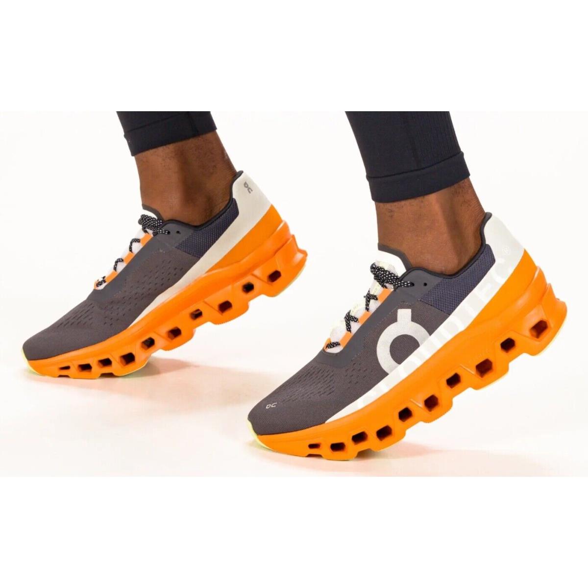 On Running Cloudmonster `eclipse Turmeric` Orange Dark Grey 61 98656 Men`s 8-11