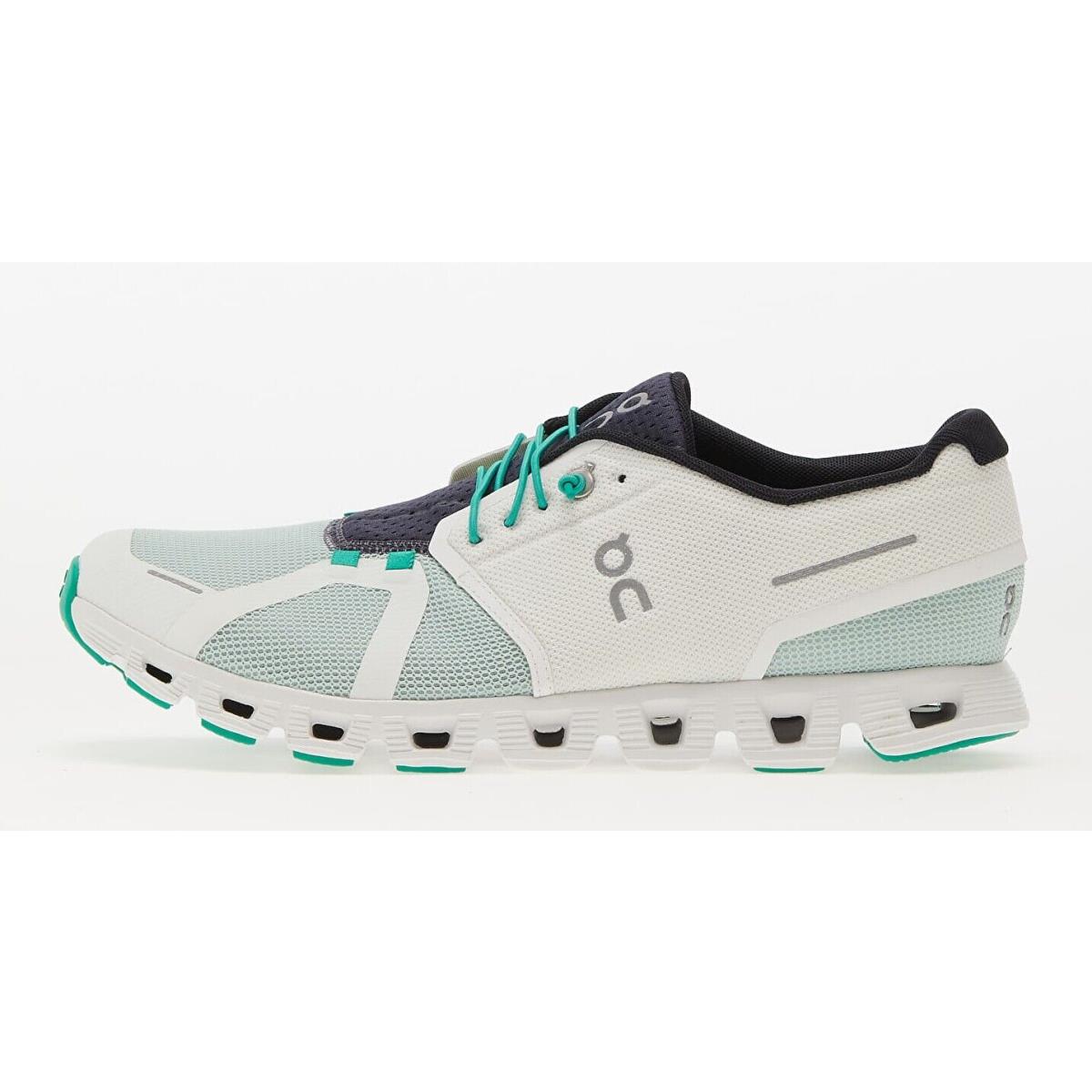 On Running Cloud 5 Push `ivory Creek` Green White 69 98354 Men`s 9-13 Lifestyle