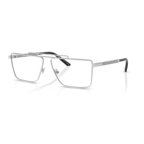 Versace 0VE1295 1000 Silver 59mm Rectangular Men`s Eyeglasses