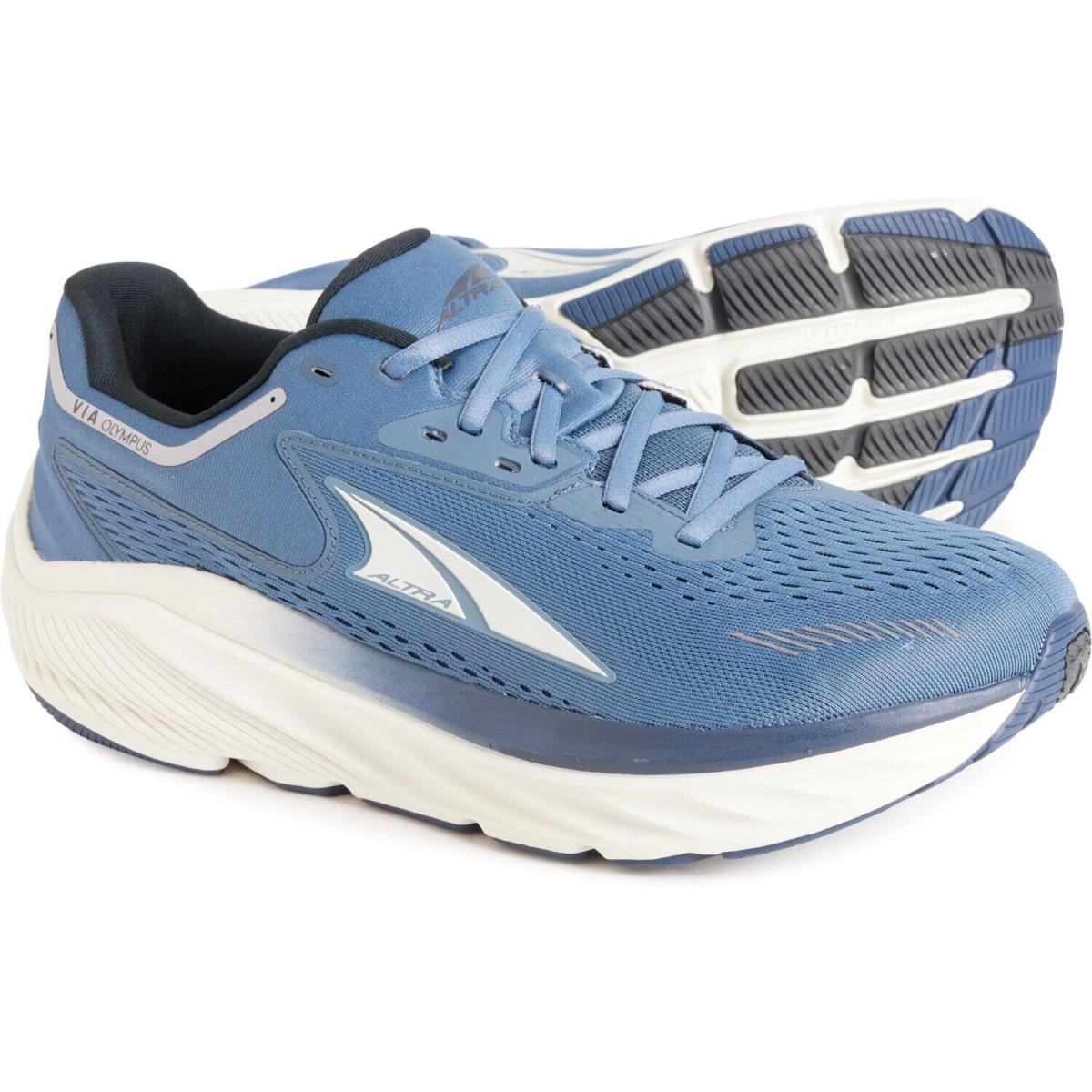 Altra Men`s Via Olympus US 12 M Mineral Blue Mesh Synthetic Running Shoes