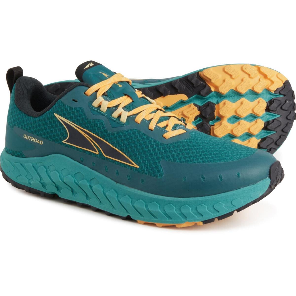 Altra Men`s Outroad US 12 M Deep Teal Synthetic Trail Running Sneakers Shoes