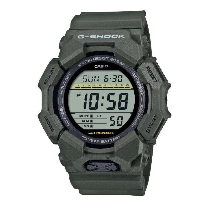 Casio G-shock Digital Large Case Green Quartz Watch GD010-3CR