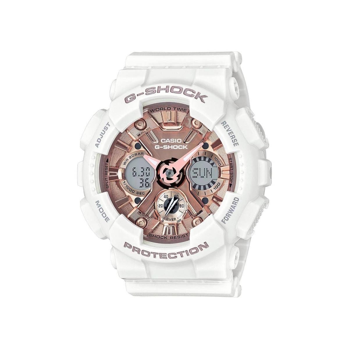 Casio Women`s GMS-S120MF-7A2CR G Shock Analog-digital Display Quartz White Watch