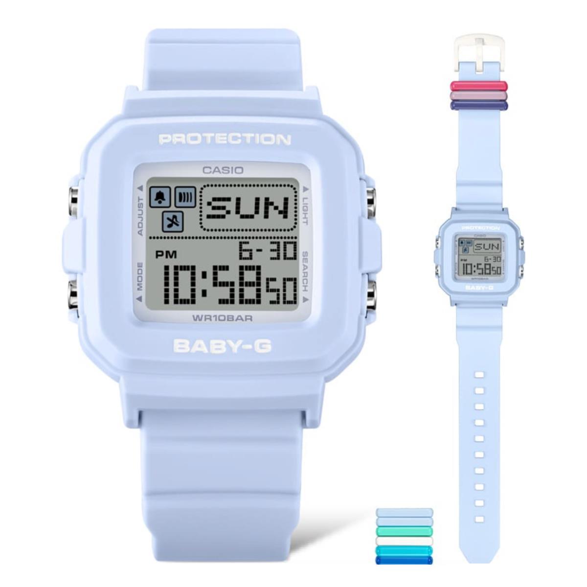 Casio Baby-g BGD-10L-2CR Plus Light Blue Digital Girls Watch