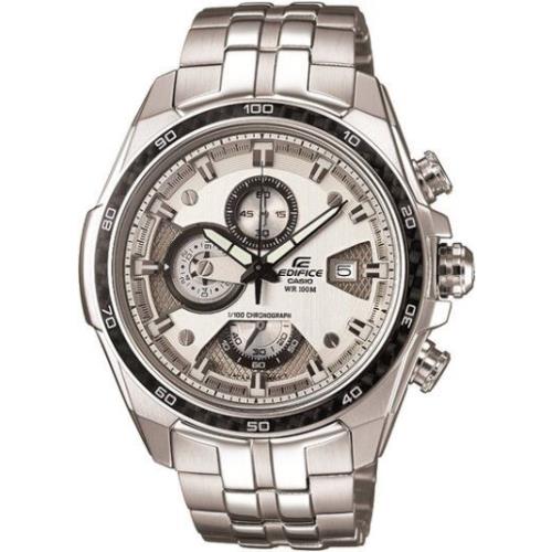 Casio Edifice 1/100-Second Chronograph Powerful Multi-layered Face EF-565D-7A - Red