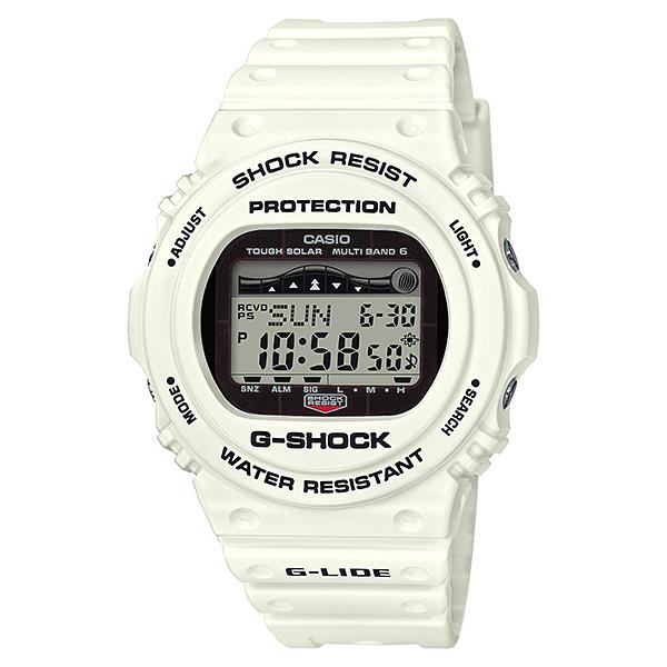 Casio G-shock G-lide Series Solar Powered White Color Men`s GWX-5700CS-7D