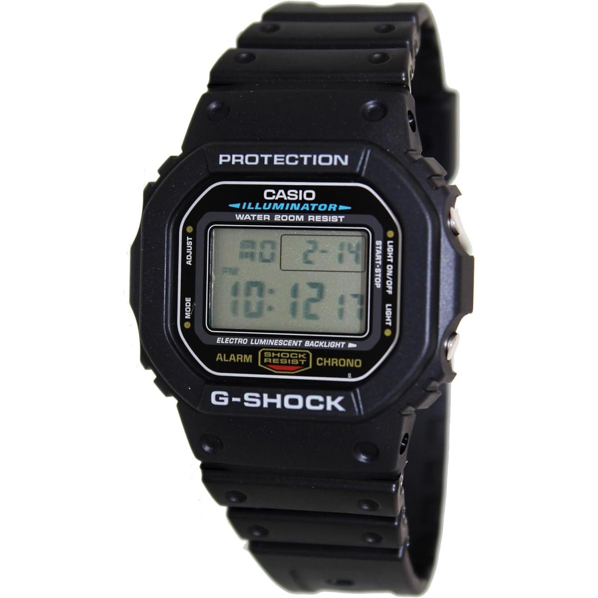 Casio Men`s G-shock Quartz Watch with Resin Strap Black 20 Model: DW5600E-1V