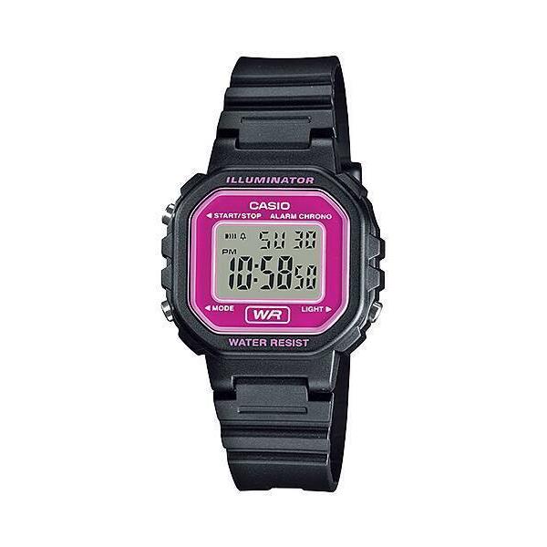 Casio Led Light 1/100-second Stopwatch Digital Kid`s Watch LA-20WH-4A