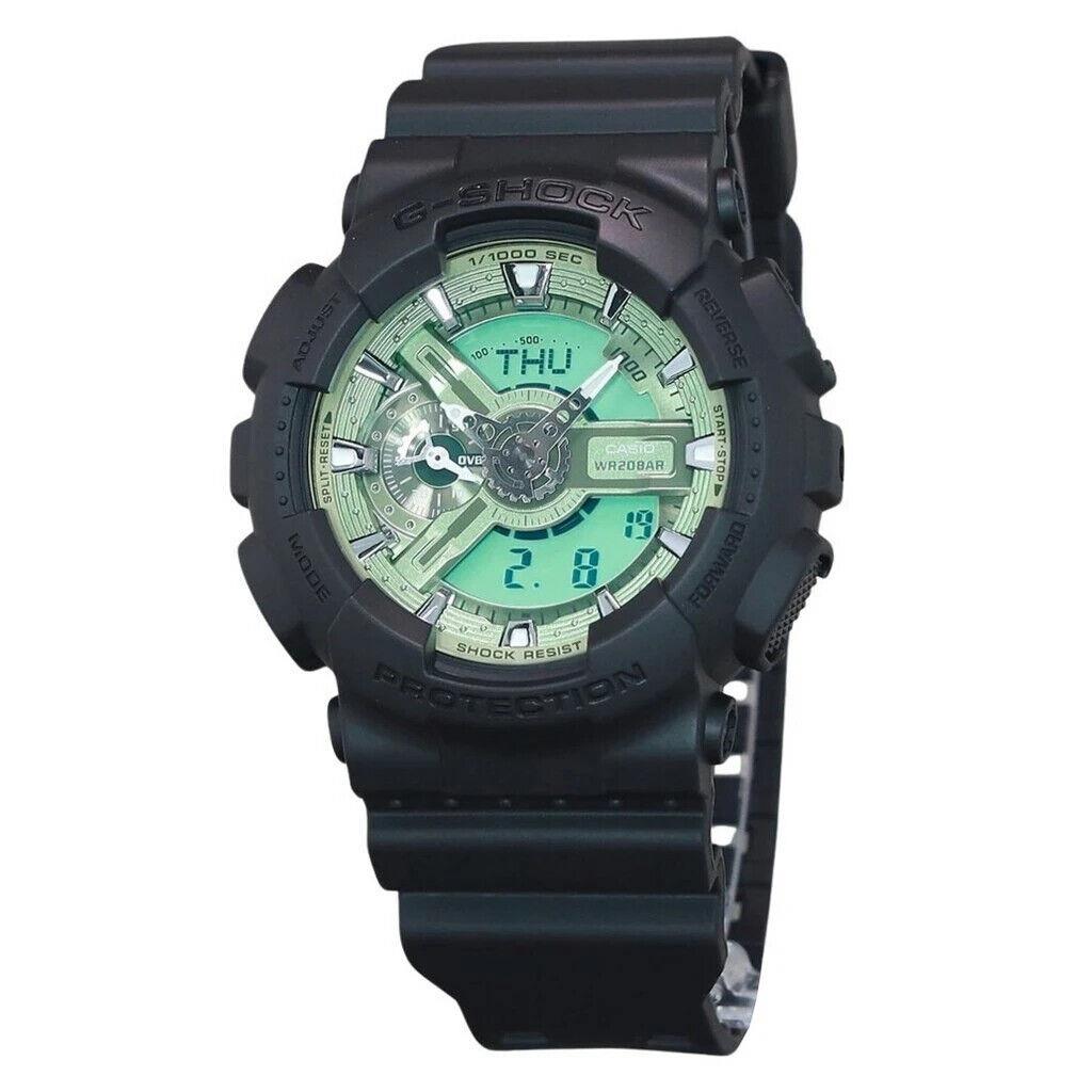 Casio G-shock World Time Quartz Analog-digital Green Dial Men`s Watch