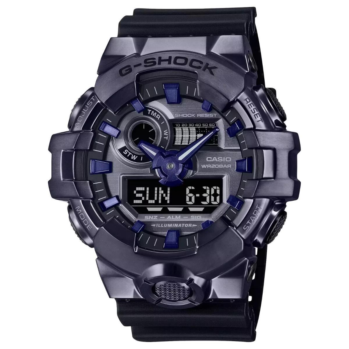 Casio G-shock Steel Silver-tone Dial Stainless Men s Watch GM700P-6A