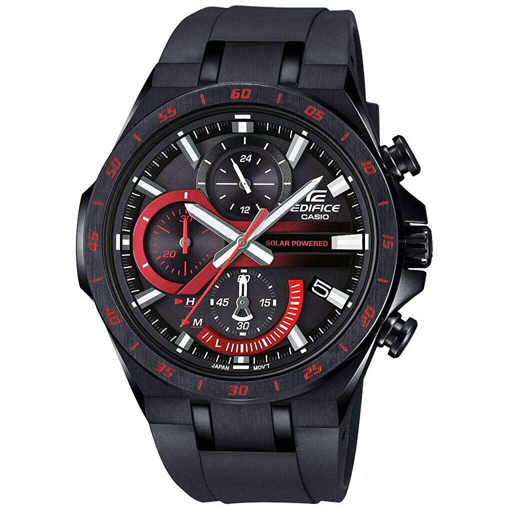 Casio Edifice Smartphone Link Mens Watch w/ Black IP Case ECB10PB-1A