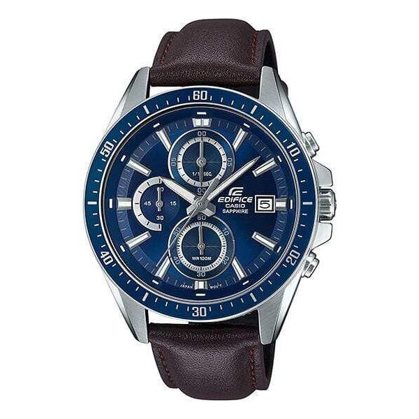 Casio Edifice Non-reflective Coating Sapphire Glass Brown Leather EFR-S565L-2A