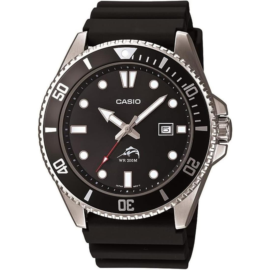 Casio Men`s MDV106-1AV 200 M WR Black Dive Watch MDV106-1A