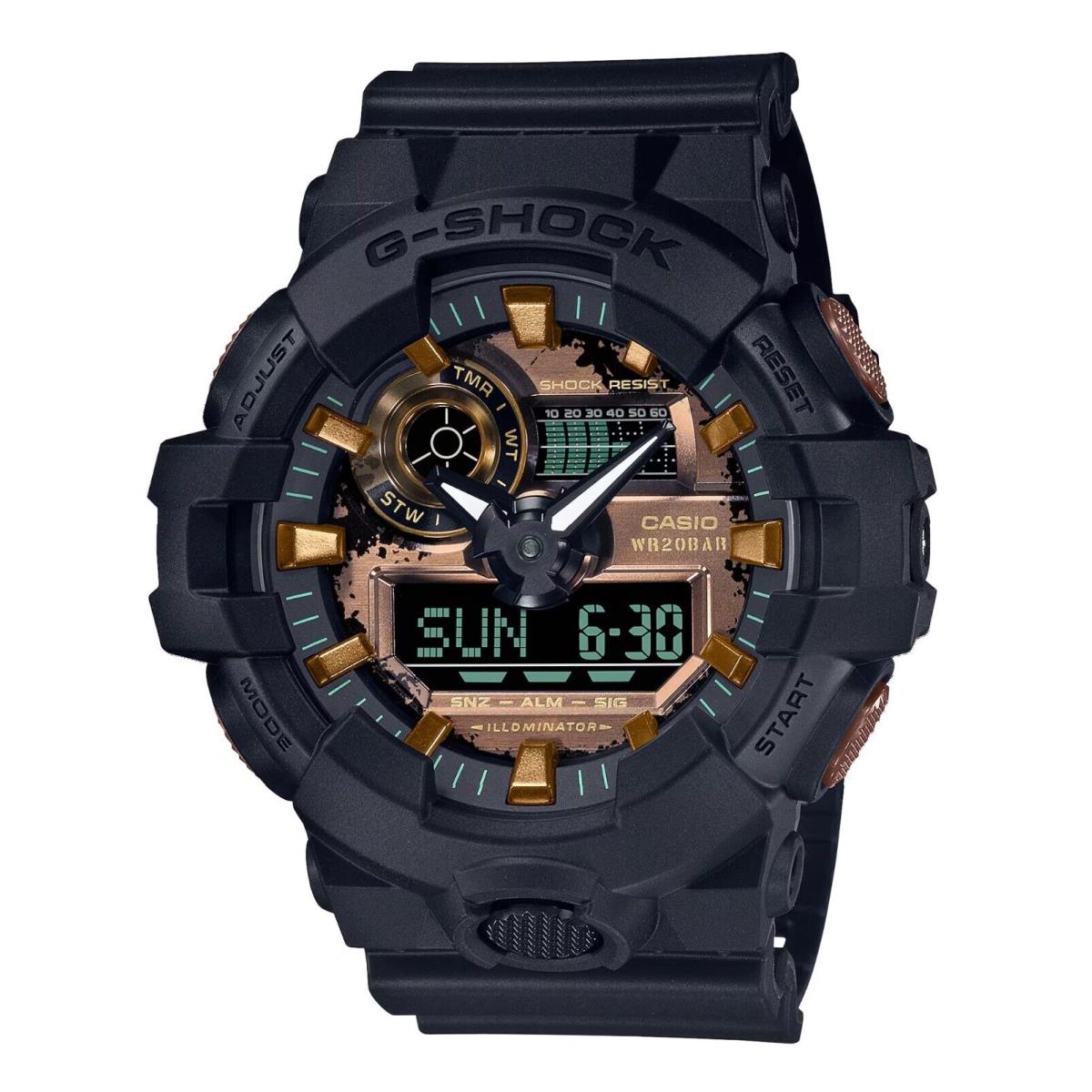 G-shock GA700RC-1A Men`s XL Ana-digi 3D Super Illuminator Rusted Iron Watch