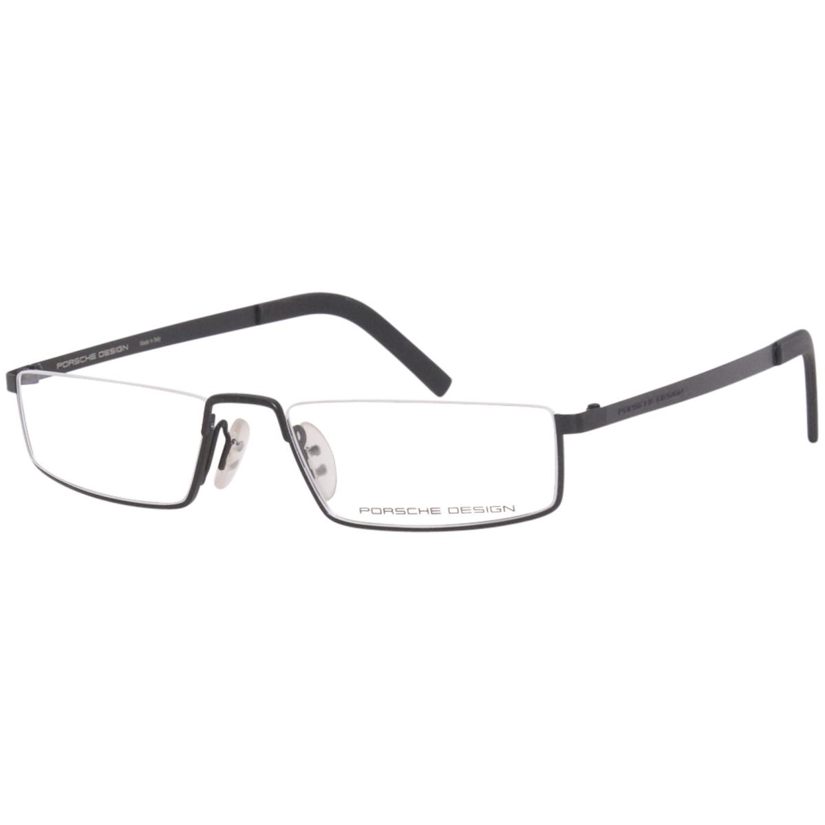 Porsche Design Men`s Eyeglasses P`8310 P8310 Half Rim Optical Frame 52mm Black