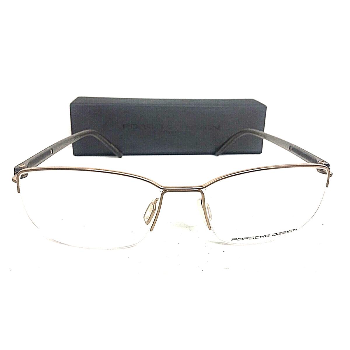 Porsche Design P 8244 B 54mm Silver Men`s Eyeglasses Frame Italy