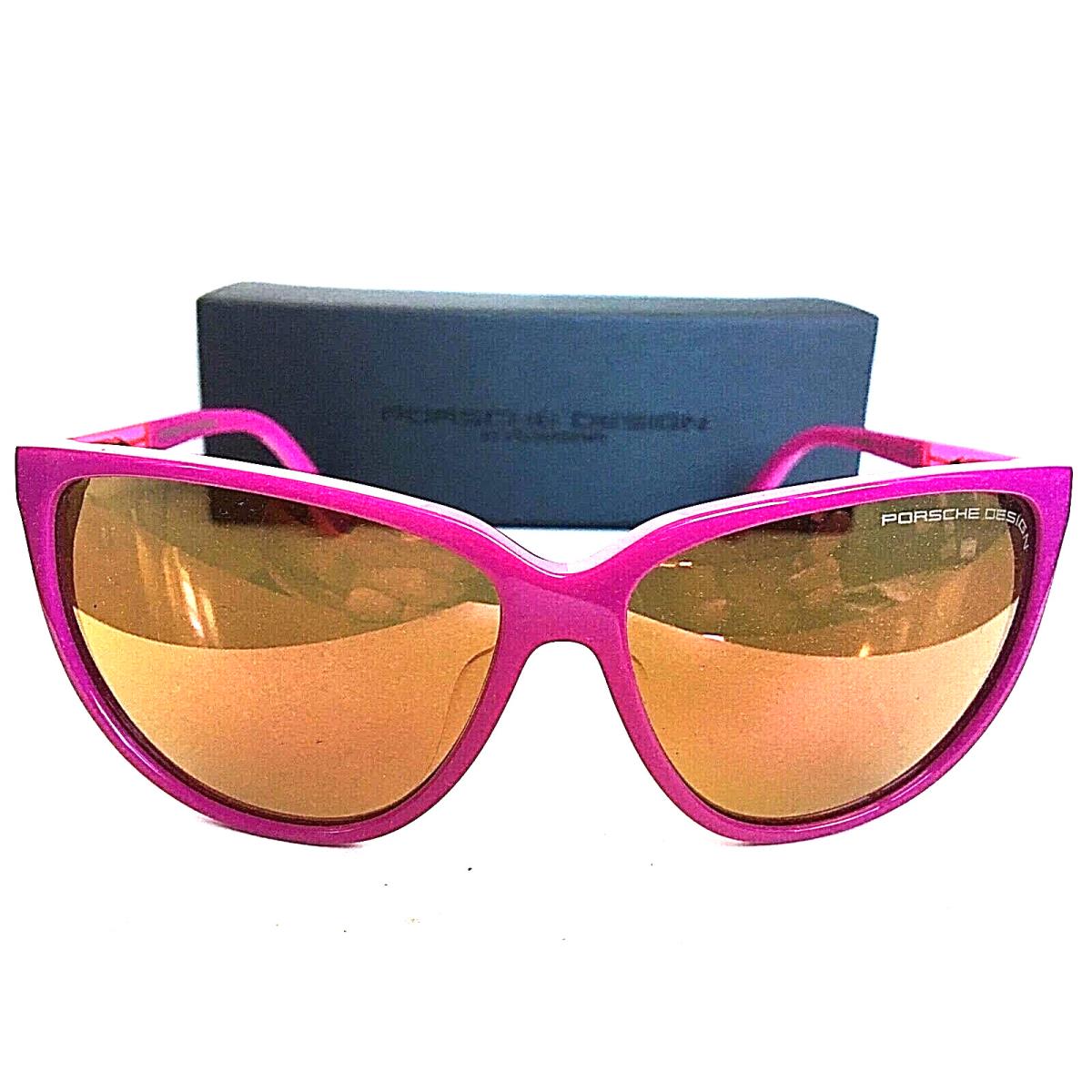 Porsche Design P 8588 D Cat.3 Purple Cats Eye Oversized Women`s Sunglasses